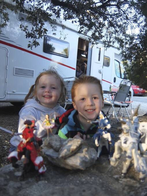 Adventure: There is plenty for the kids to do at the campsites while mum and dad try the local vineyard offerings. Photo: John-Paul Moloney 