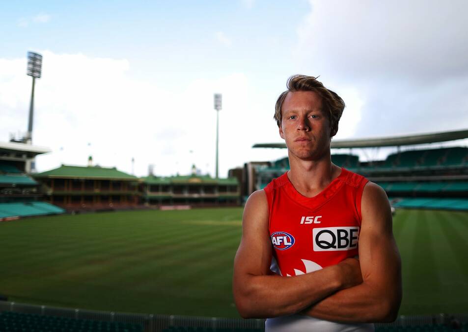 Locked in: Callum Mills has signed a contract extension that keeps him at the Swans until 2023. Photo: Getty Images