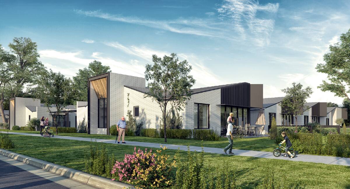 An artist's impression of the townhouses for the retirement village proposed.  Photo: Supplied