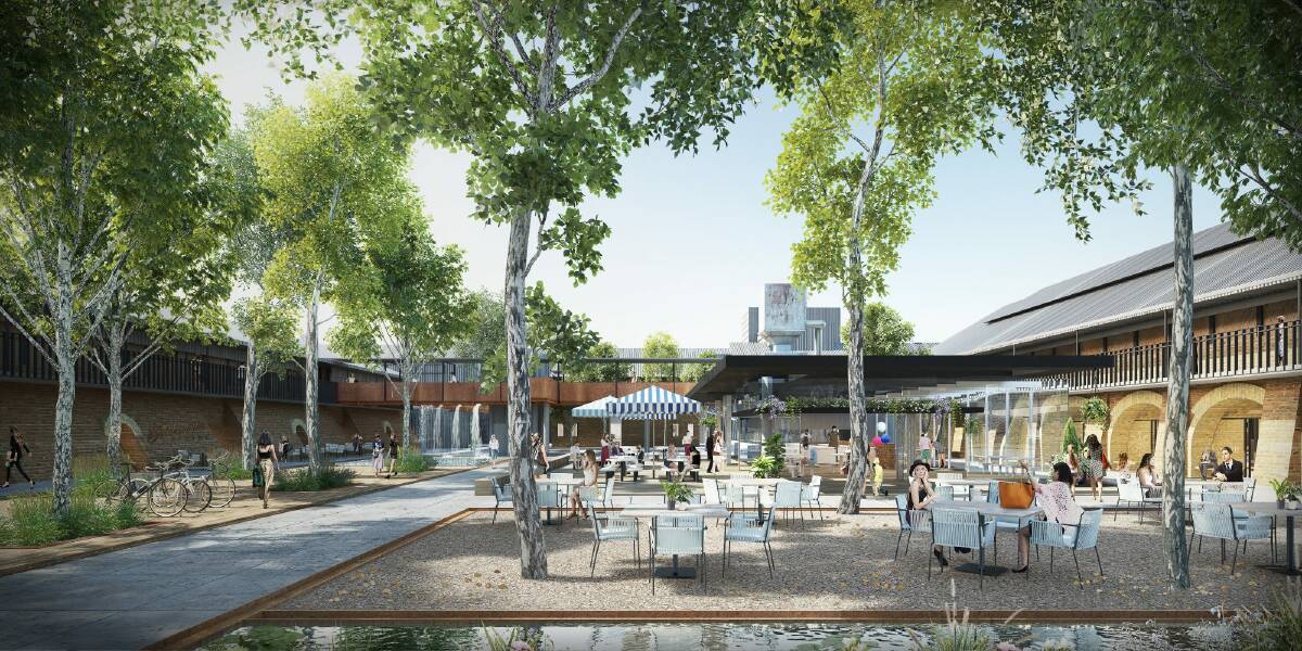 An artist's impression of Doma's plans for the Canberra Brickworks site. Photo: supplied