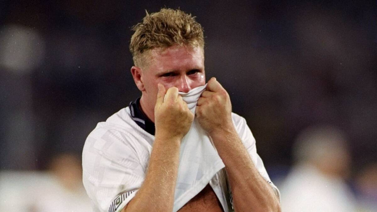 We all shed tears alongside Paul Gascoigne at the 1990 World Cup. Photo: Supplied