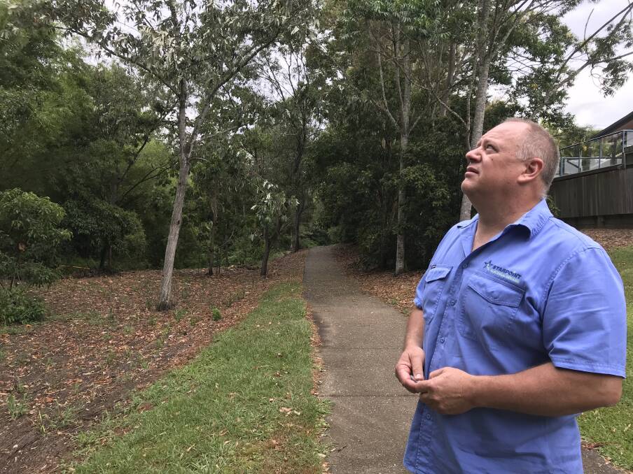 Vesa Havukainen says Albany Creek residents are at their wits' end from the incessant screeching from a plague of bats in their street. Photo: Alison Brown