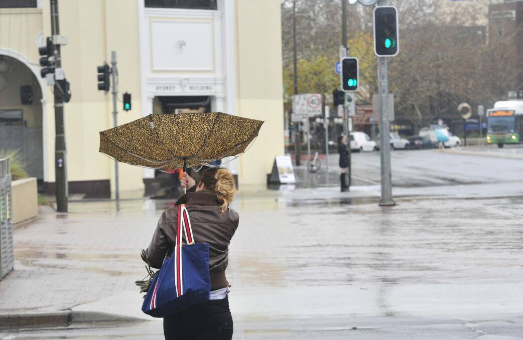 Heavy rainfall is expected in the capital this weekend.  Photo: Melissa Adams. 