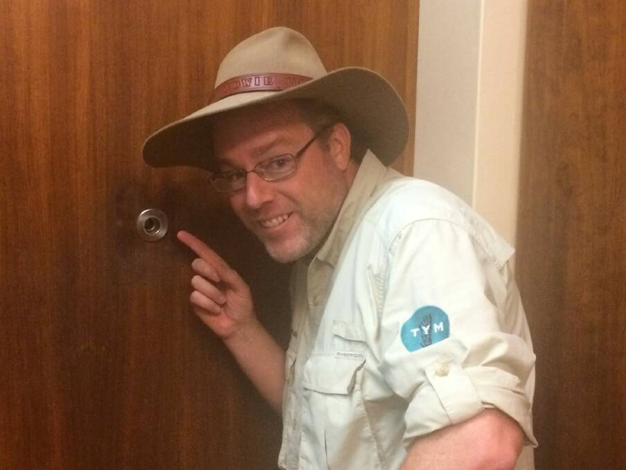 The prime minister's peephole. Photo: Supplied