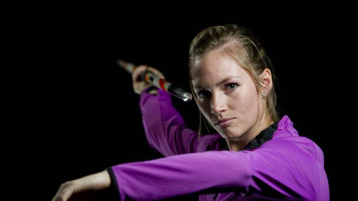 Canberran and Commonwealth Games javelin competitor Kelsey-Lee Roberts. Photo: Jay Cronan