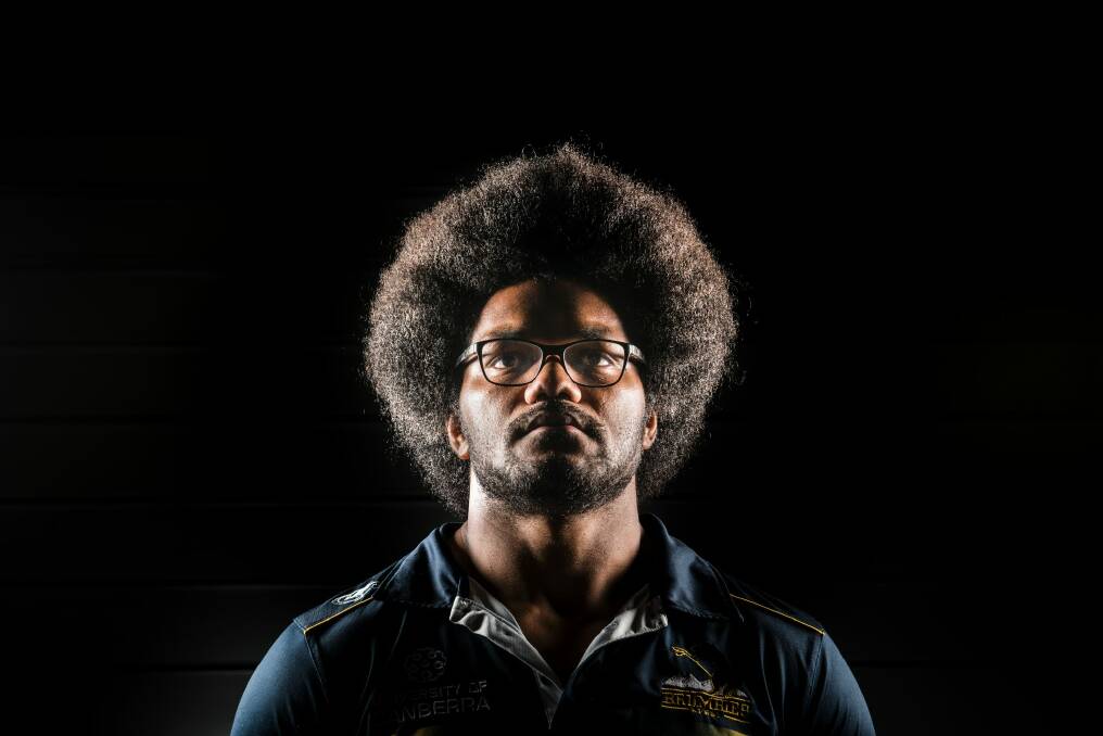 Self-proclaimed ''bro with the 'fro'': Brumbies star Henry Speight. Photo: Rohan Thomson