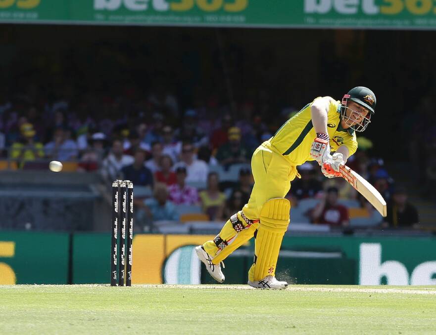 Busy: David Warner is the only Australian cricketer playing all three forms of the game internationally this summer. Photo: Tertius Pickard