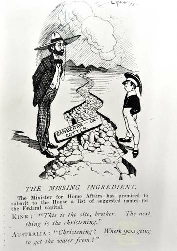 A <i>Bulletin </i> cartoon from November 1912. Kink is King O'Malley.