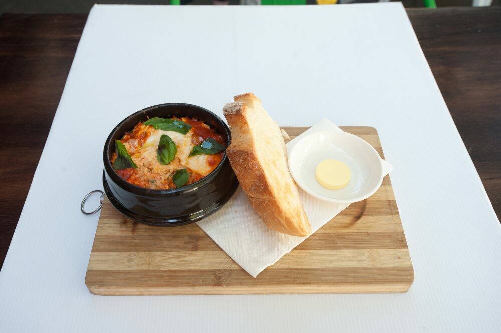 Baked eggs at Loading Zone