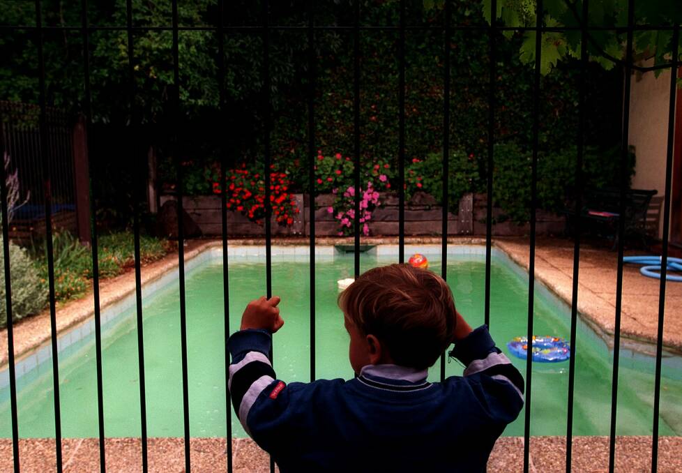 There are calls for a centralise backyard pool database in the ACT. Photo: Robert Banks