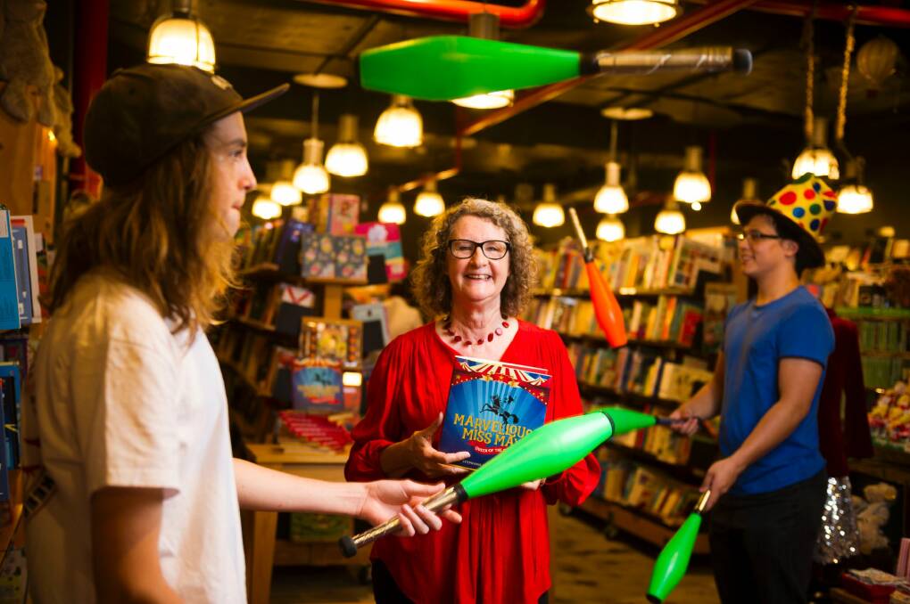 Canberra author Stephanie Owen Reeder launches her new book at the Harry Hartog bookshop.  Photo: Dion Georgopoulos