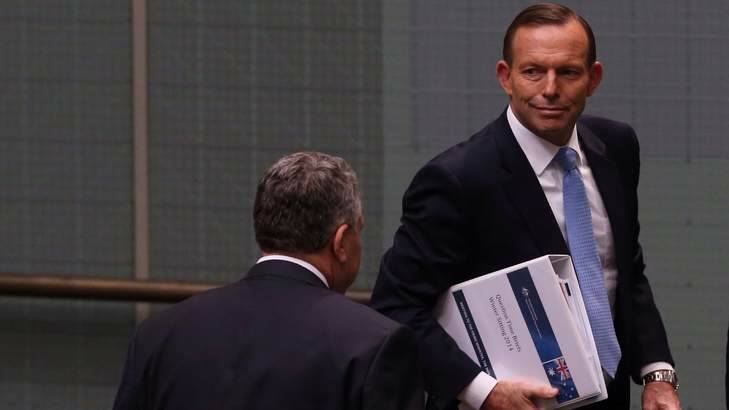 Prime Minister Tony Abbott has attacked Opposition Leader Bill Shorten's budget-in-reply speech. Photo: Andrew Meares
