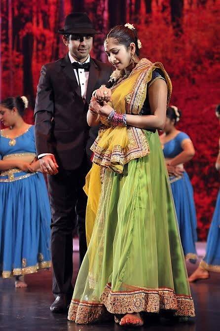 Devoted: Nikhil Anand as Devdas and Ila Srivastava as Paro in Devdas the Musical. Photo: supplied