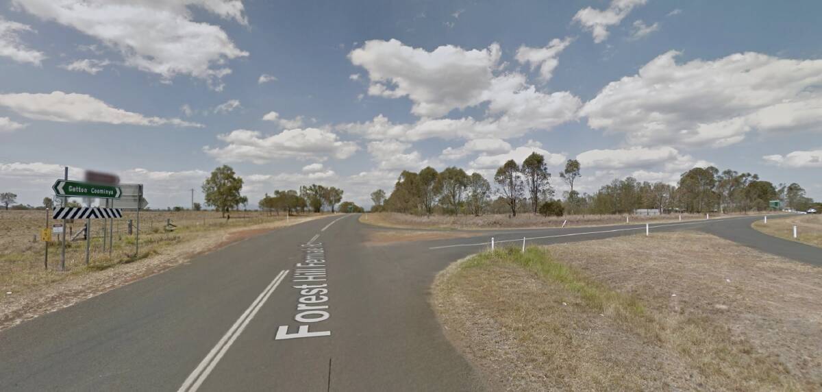 The crash scene in Mount Tarampa, 80km west of Brisbane. Photo: Google Maps
