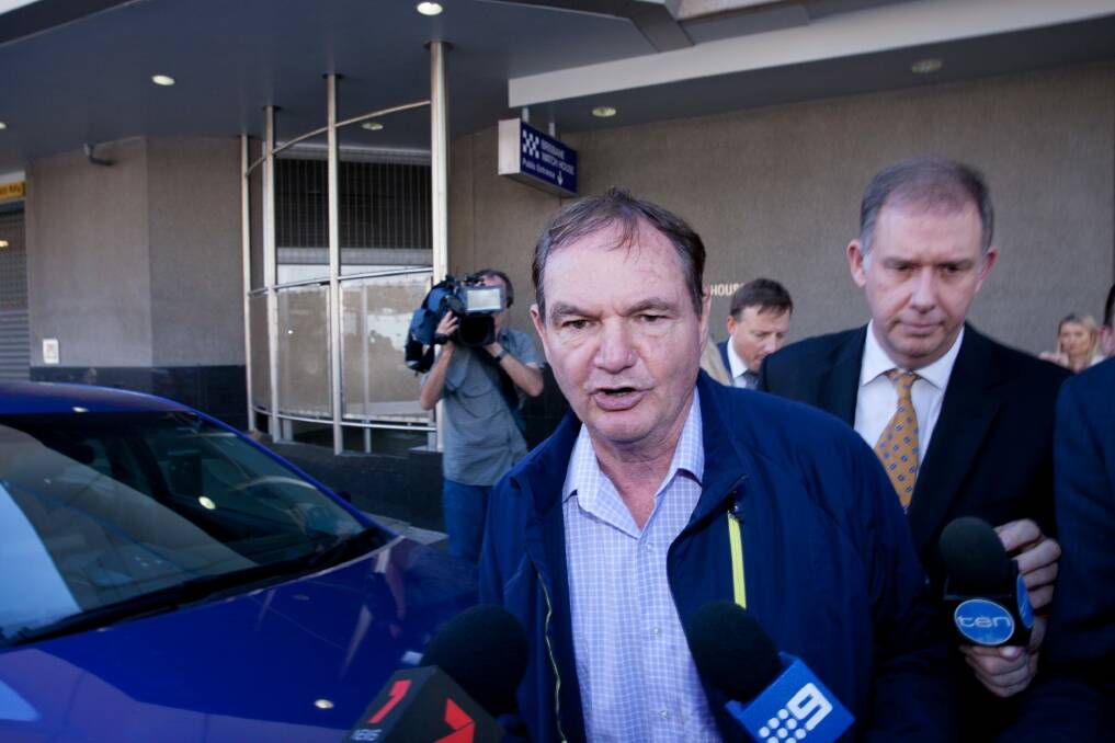 Former Ipswich mayor Paul Pisasale leaves the courts at an earlier appearance. Photo: Tammy Law