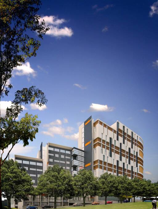 The proposed development at The Block would house up to 600 students.  Photo: Supplied