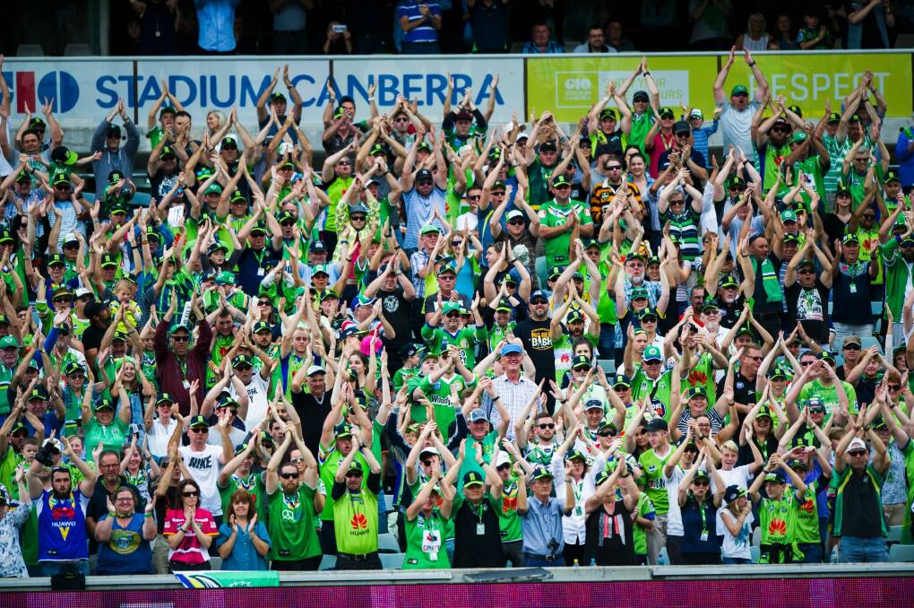 There will be a viking clap before every Canberra Raiders home game in 2018. Photo: Rohan Thomson