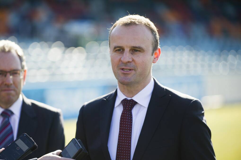 ACT Chief Minister Andrew Barr said the motivation behind funding the scholarship was for ACT recipients to put their newfound expertise to use upon returning to the capital. Photo: Rohan Thomson