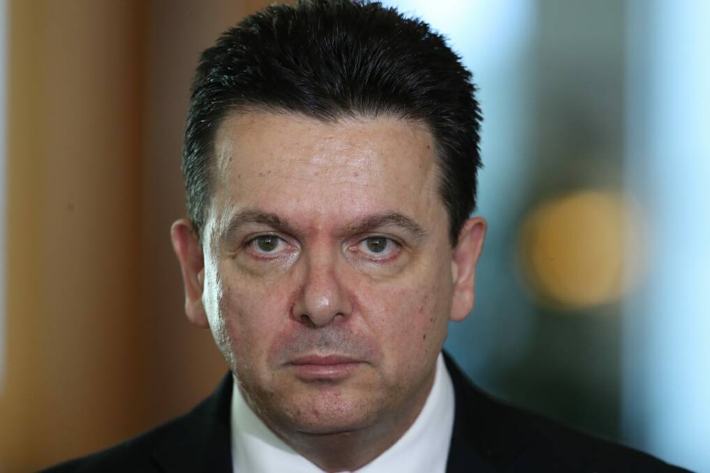 Not happy: Nick Xenophon wants the Facebook page taken down. Photo: Andrew Meares
