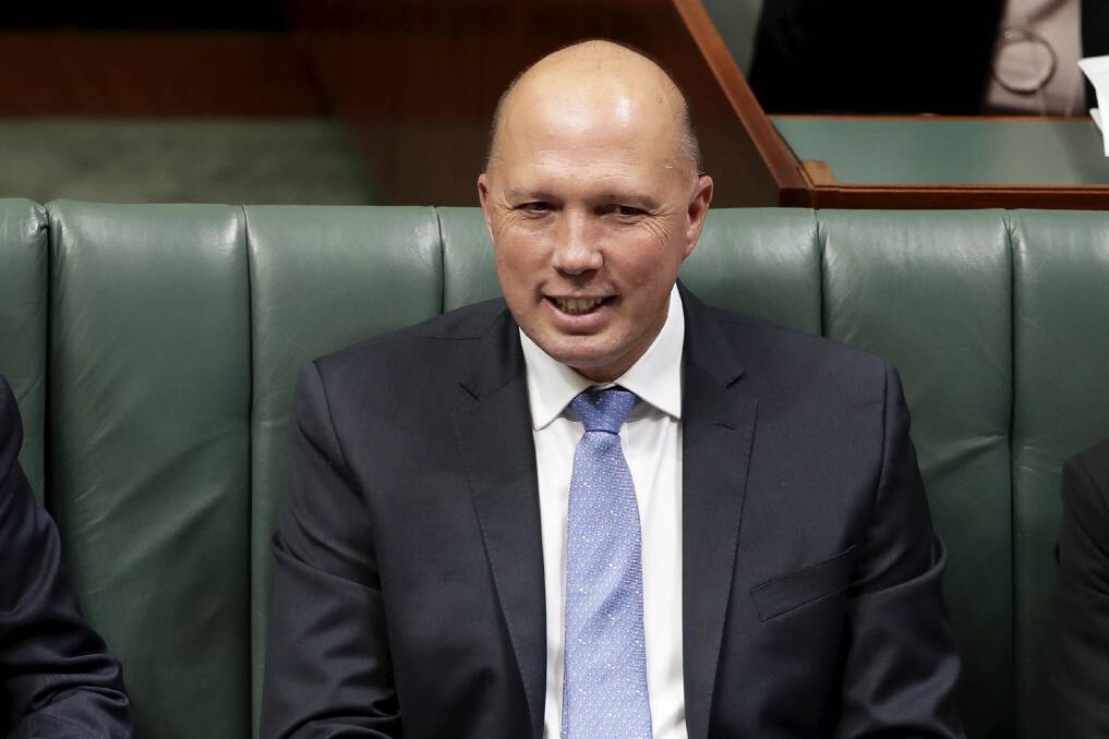 Home Affairs Minister Peter Dutton said our hospital waiting lists will be bumped out by refugees evacuated from offshore detention camps. Photo:  Alex Ellinghausen