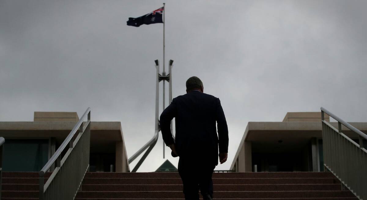 Barnaby Joyce at Parliament House in Canberra on Thursday. Photo: Andrew Meares