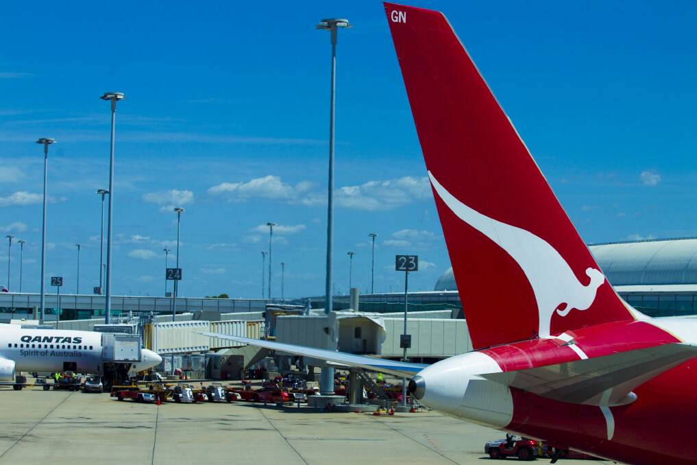 Despite restructuring costs and writedowns, Qantas jobs in the capital are safe for now. Photo: Glenn Hunt