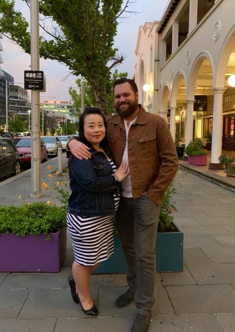 Elizabeth Lee and partner Nathan are expecting their first child in June. Photo: Supplied