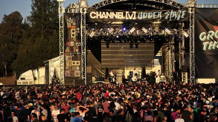 Big crowds turned up to last year's Groovin' The Moo at the University of Canberra. Photo: Melissa Adams