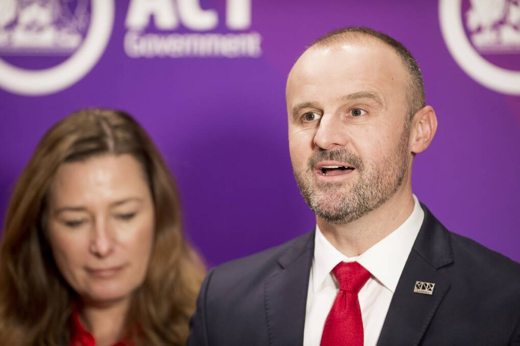 Chief Minister and Treasurer Andrew Barr said his government opposed any changes that would hurt the territory. Photo: Sitthixay Ditthavong