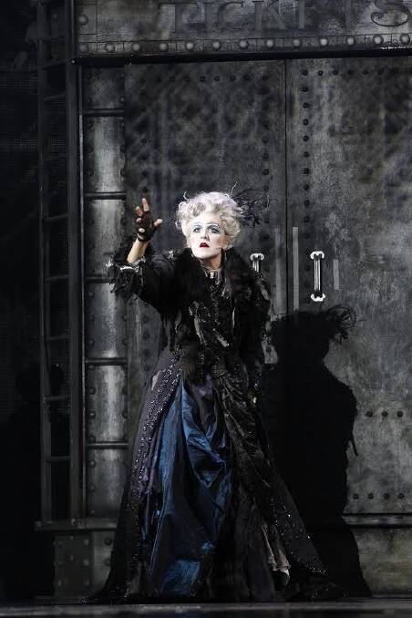 Musical theatre royalty: Queenie van de Zandt  as Cassandra in <i>King Kong the Musical</i>.  Photo: Jeff Busby
