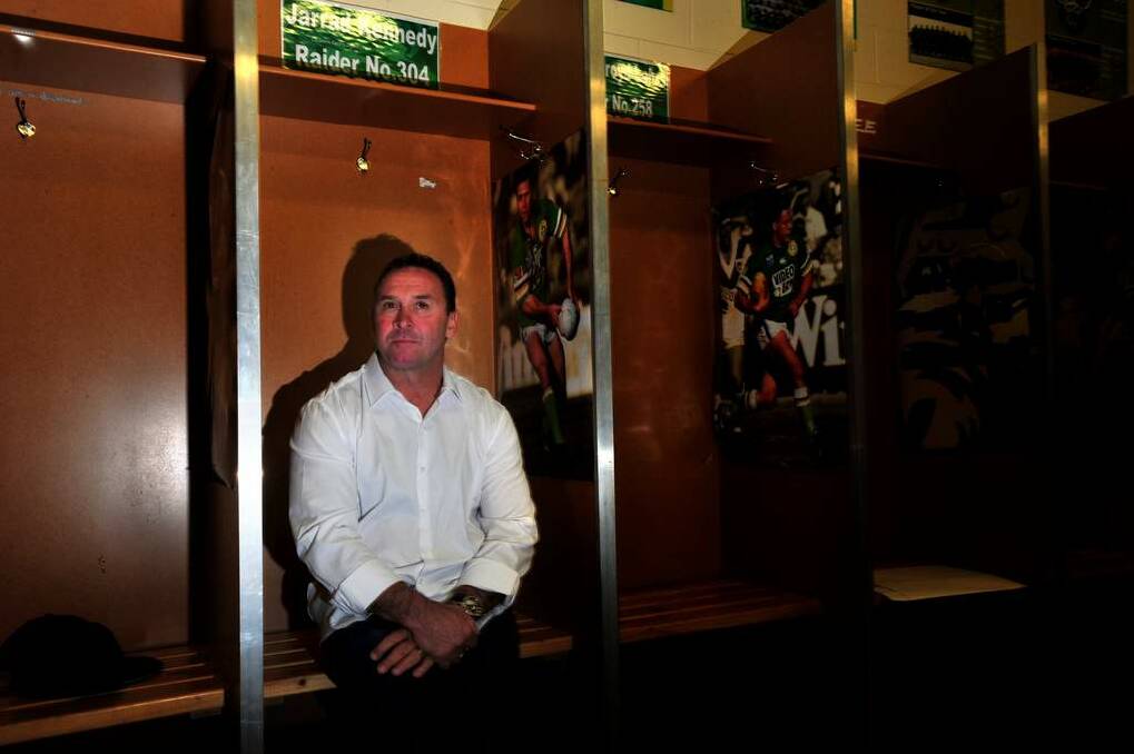 Raiders coach Ricky Stuart reflects on his playing days. Photo: Karleen Minney