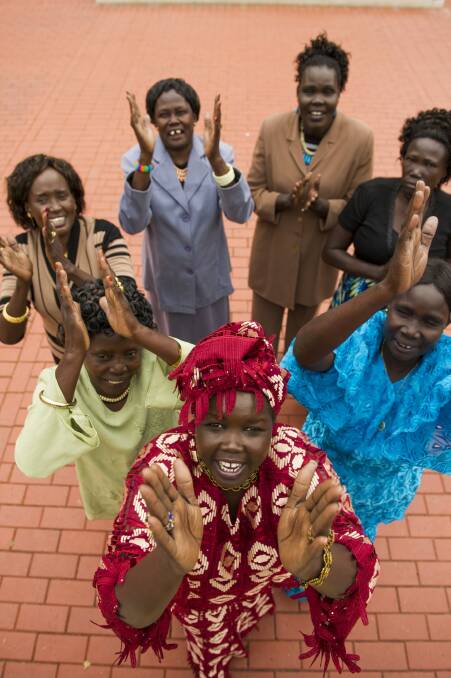The South Sudanese Women Choir will perform at Albert Hall for the festival for Peace. Photo: Jay Cronan