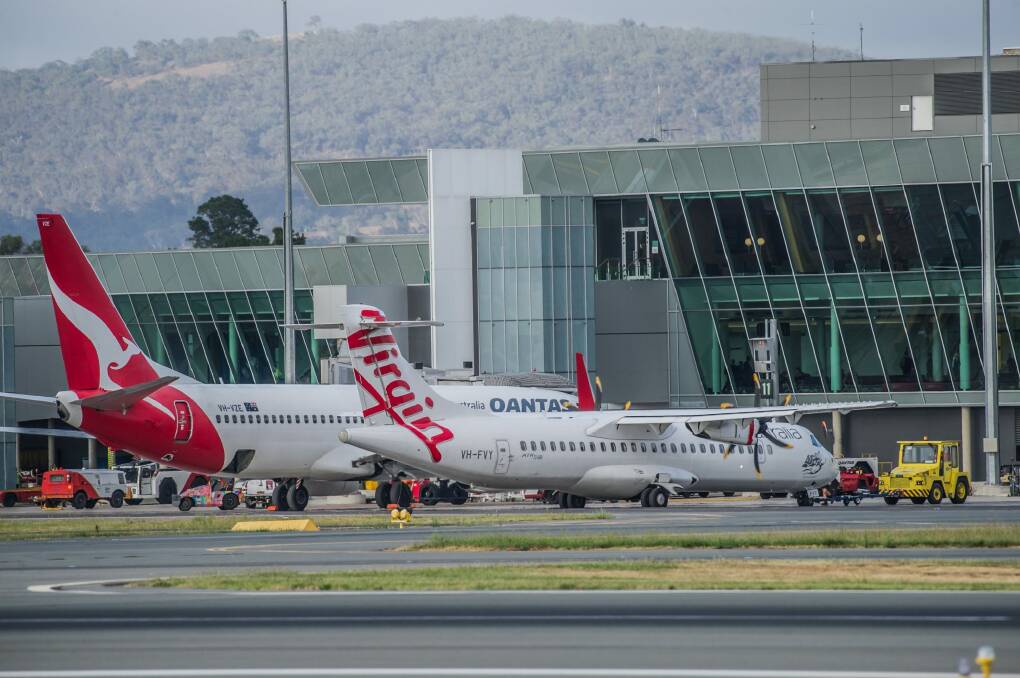 The number of Qantas flights from Canberra to Sydney dropped 13 per cent in January.  Photo: Karleen Minney