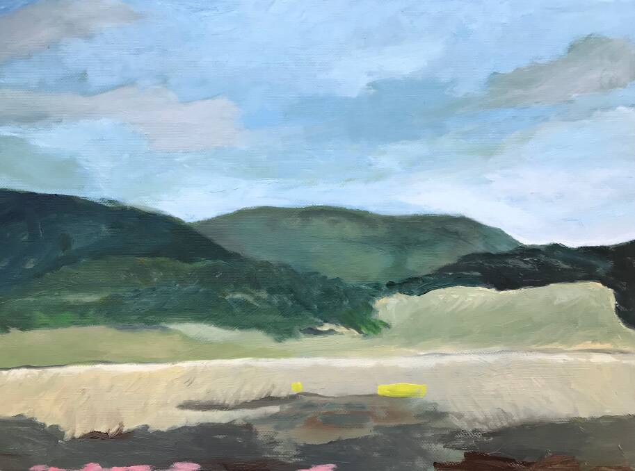 Patsy Hely, Lake George 1.2018. Oil on canvas board. Photo: Supplied 