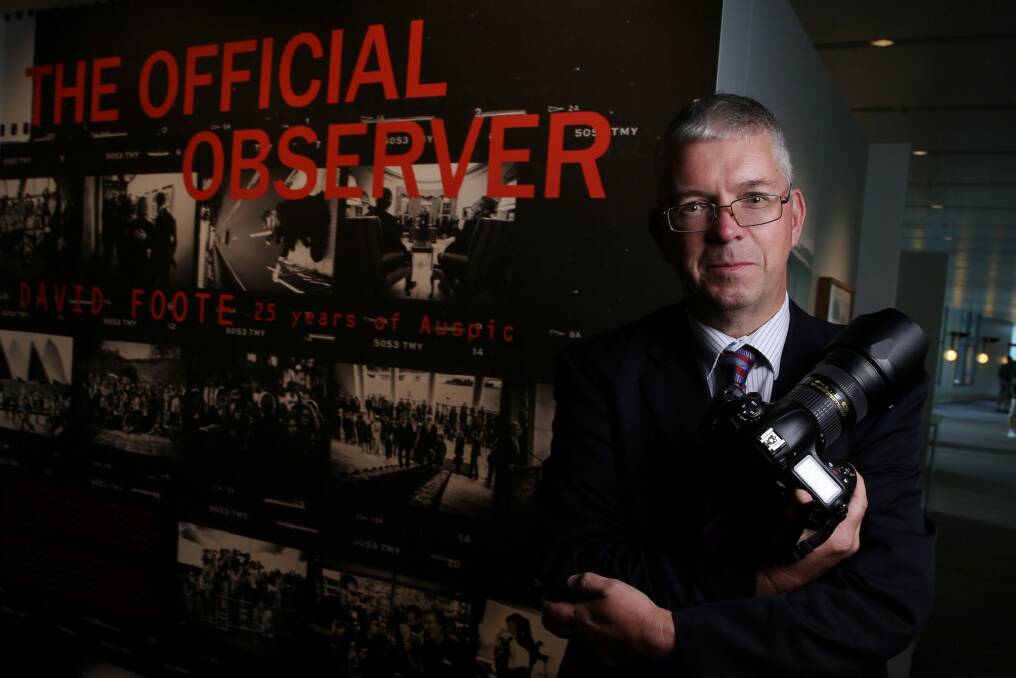 Australian Government Photographic Service photographer David Foote. Photo: Andrew Meares