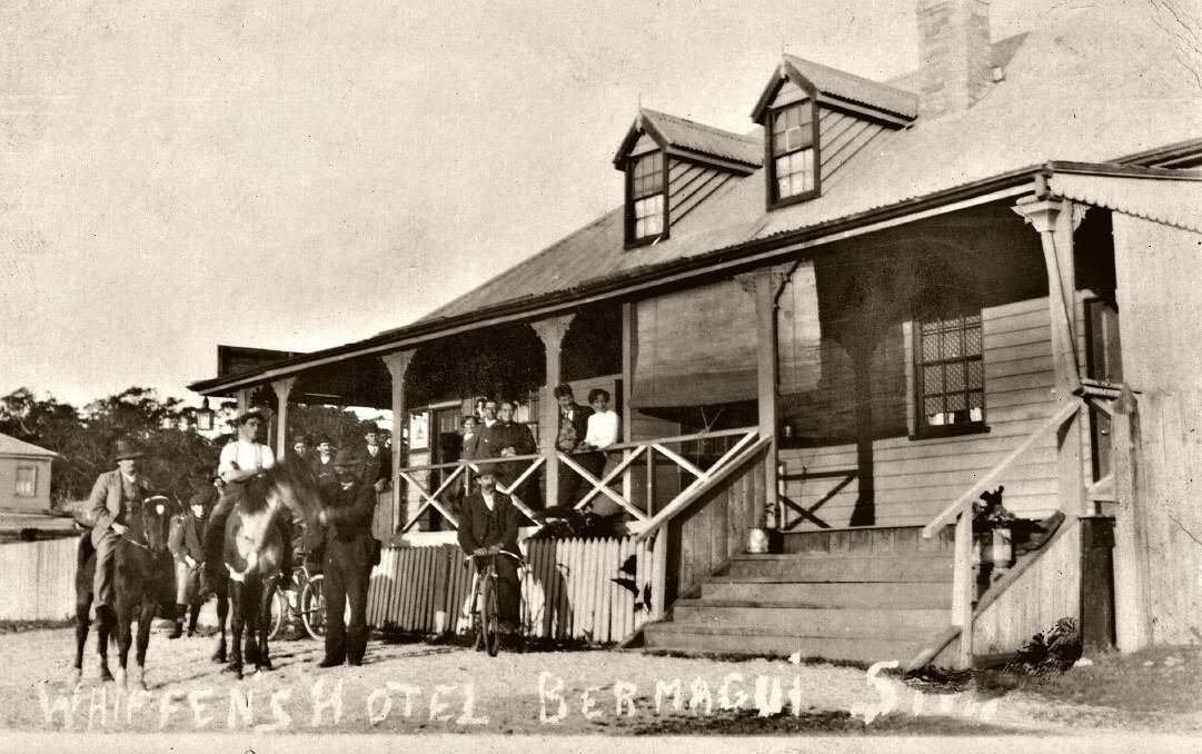 A pub has been operating on the site of the Bermagui Beach Hotel since 1895 under various names including Whiffens Hotel. Photo: Bermagui Museum