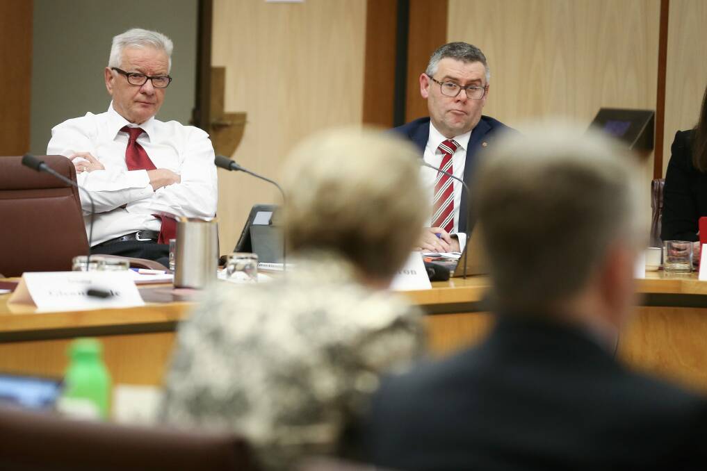 Ministers and senior public servants regularly face scrutiny from Senate estimates hearings. Photo: Alex Ellinghausen