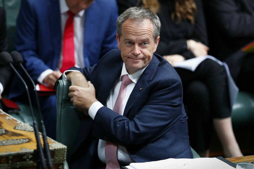 Bill Shorten has written to every crossbencher to garner support for Labor's campaign against penalty rate cuts.
 Photo: Alex Ellinghausen