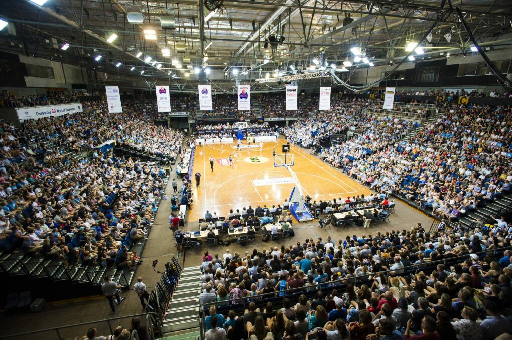 The AIS Arena was packed in the decider. Photo: Dion Georgopoulos