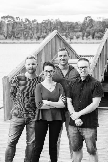 The prime movers of Shakespeare by the Lakes: from left, Duncan Driver, Lexi Sekuless, Taimus Werner-Gibbings and Paul Leverenz. Photo: Supplied