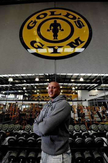 Gold's Gym general manager Christos Kyrgios inside the new gym. Photo: Jay Cronan