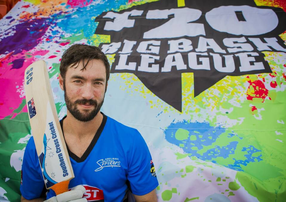 Canberra's Jono Dean at the launch of tickets for the BBL final. Photo: Jamila Toderas