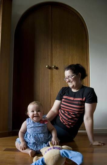 19-month-old Allie Matthews, with her mum Claire. Photo: Elesa Lee