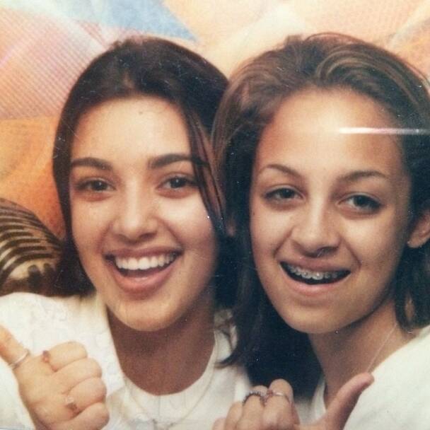 Famous frenemies: Kim Kardashian and Nicole Richie grew up together and are now two of the most famous women in the world. Photo: Instagram 