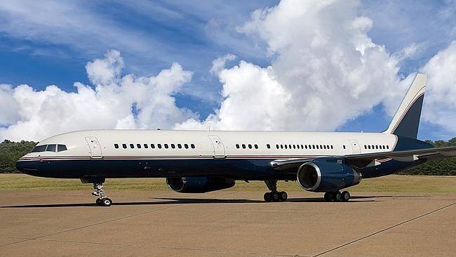 Aquis' Boeing 757 corporate jet. Photo: act\kyle.mackey-laws