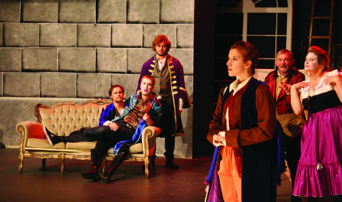 The cast of Canberra Rep's Casanova have multiple colourful costume changes. Photo: Helen Drum Photo: Helen Drum