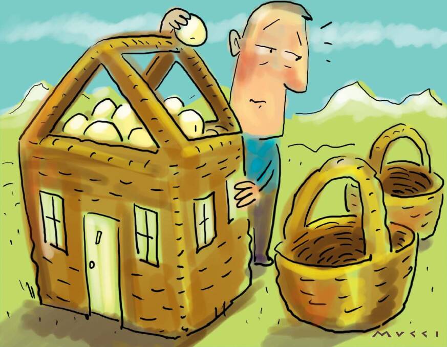 Without tax concessions and flexibility for superannuation, savers will put all their eggs into the property basket. Photo: Michael Mucci