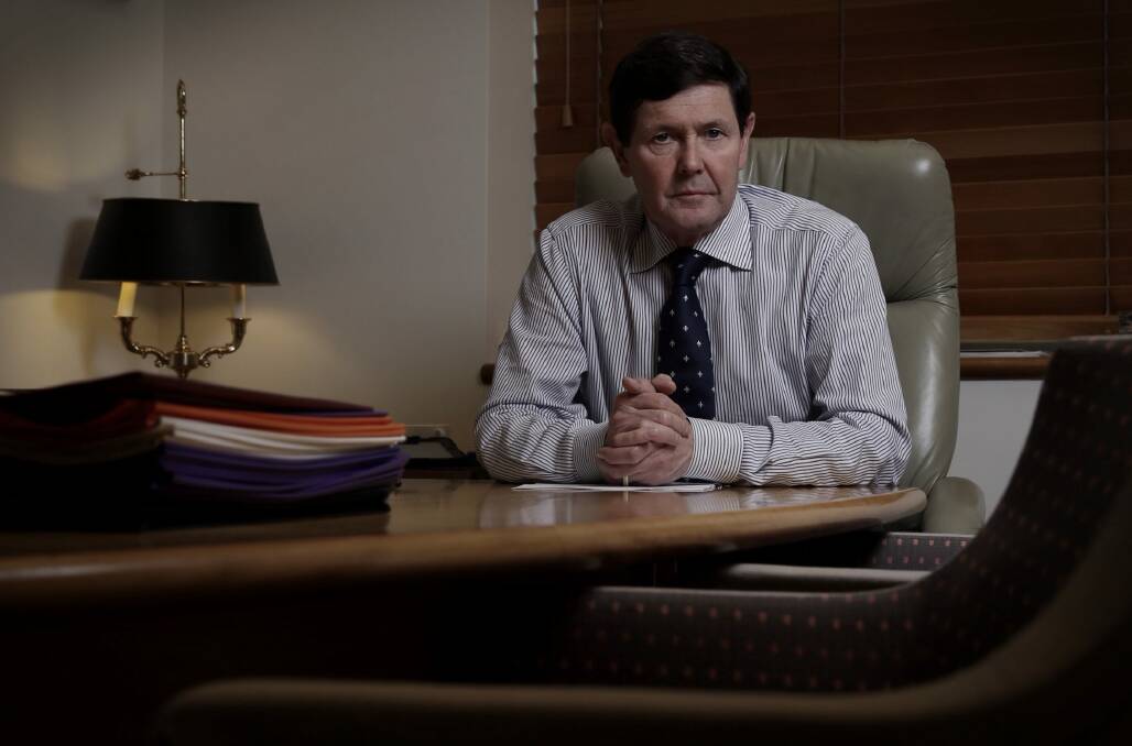 Kevin Andrews in his ministerial suite in Parliament House. Photo: Andrew Meares