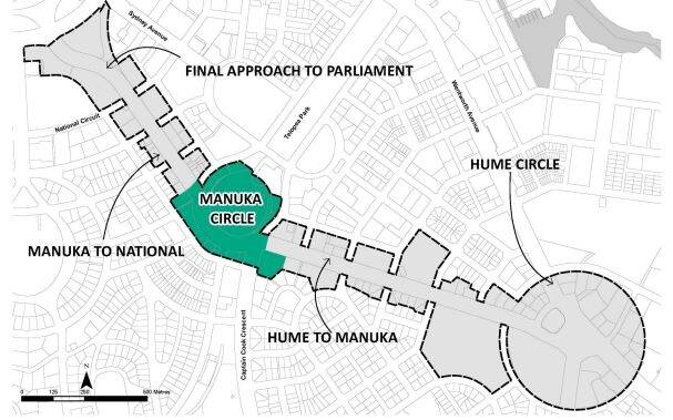 The National Capital Authority has released a draft development control plan for the Manuka Circle Precinct. Photo: National Capital Authority 