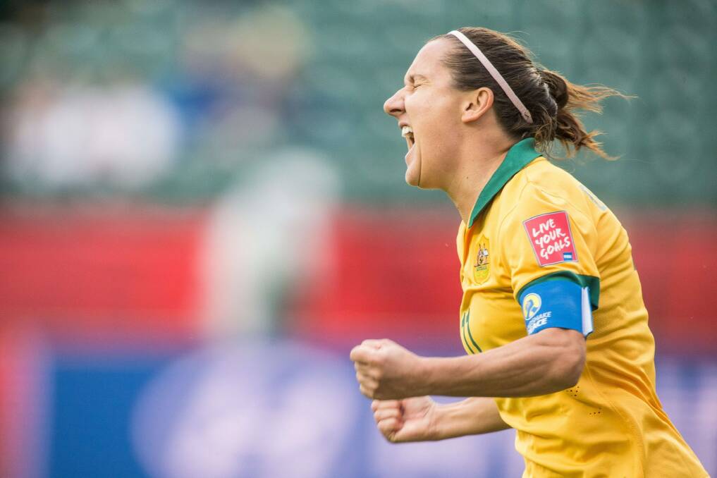 Striker Lisa De Vanna and her mighty Australian teammates will each leave Canada with just $2850 in their pockets if they lose their upcoming World Cup quarter-final. Photo: AFP